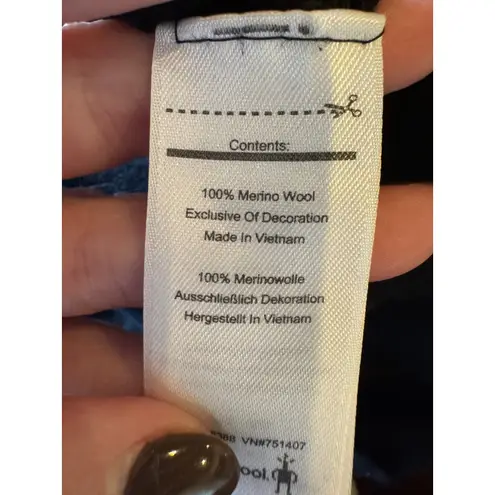 Smartwool Sweater Women Small Black Knit Merino Wool Thermal Outdoor Gorpcore