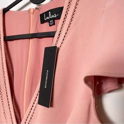 Lulu’s high waisted jumpsuit Pink Size XS