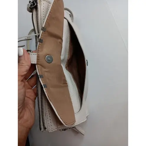 The Sak Boho Preppy White Designed Tasseled Leather Western Crossbody Wristlet