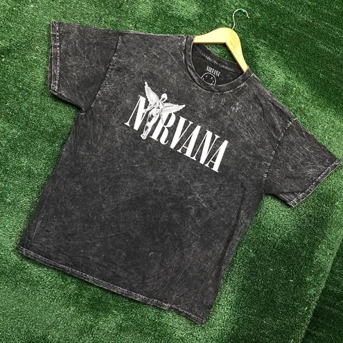 Nirvana In Utero Mineral Wash Grunge Band Tee XL