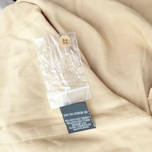 Velvet Heart | Tabitha Tan Nude Flutter Sleeve Stripe Dress Belted | Size Small