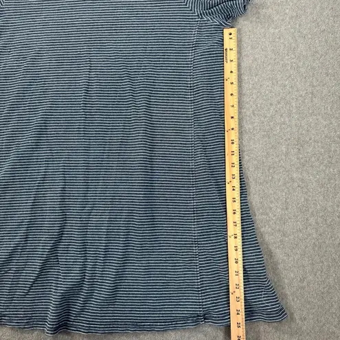 Jane and Delancey Swing Tee Shirt Dress Women's 1X Blue Stripe Short Sleeve Casual