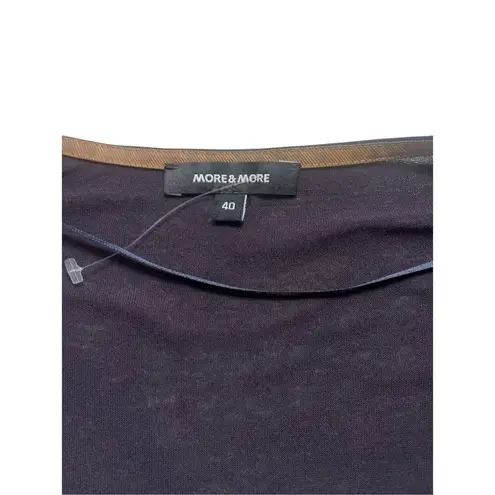 More & More drape neck knit top sparkly sz 40 / medium Purple