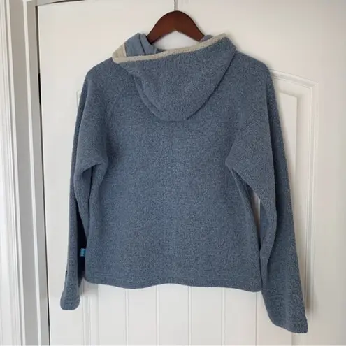 Kuhl Alf By  Women's Small Alfpaca Fleece Blue Hoodie Pullover Sweater‎ Jacket