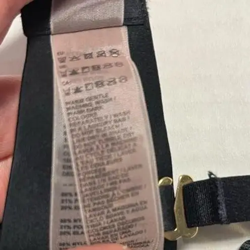 Stella McCartney Bra Basic Mesh Balconette Bra in Black Sz 34B EUC Style S72-108