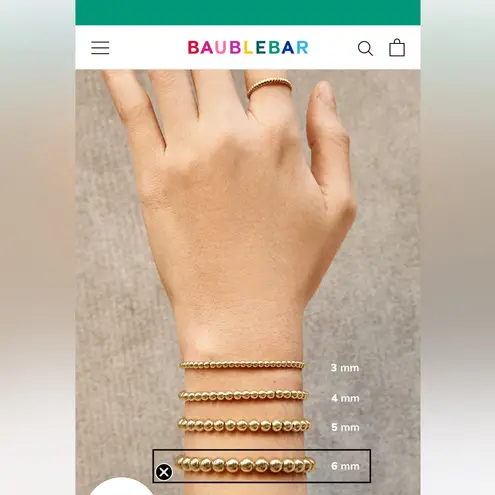 BaubleBar New Texas A&M  Gold Charm Bracelet with Red, Blue, Green Accents - Image 4