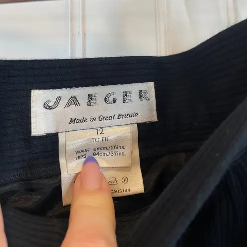 Jaeger Women’s Black Button-Down A-Line Skirt Size S