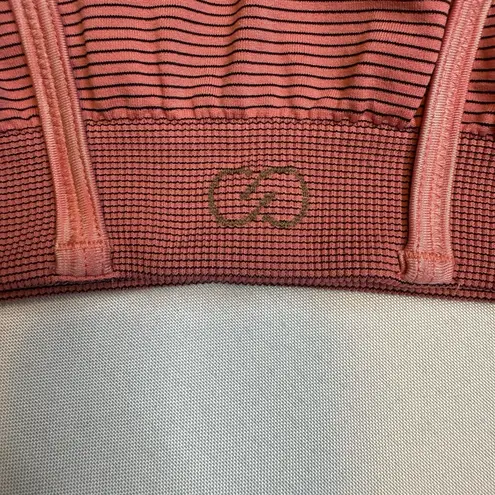 Calia By Carrie Underwood Pink/Black Gym Exercise Trendy Cross Back Sports Bra L Pink Size L