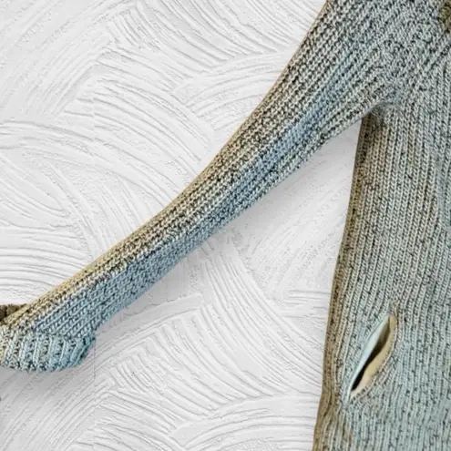 Michael Stars gray chunky knit alpaca wool blend long cardigan button sweater