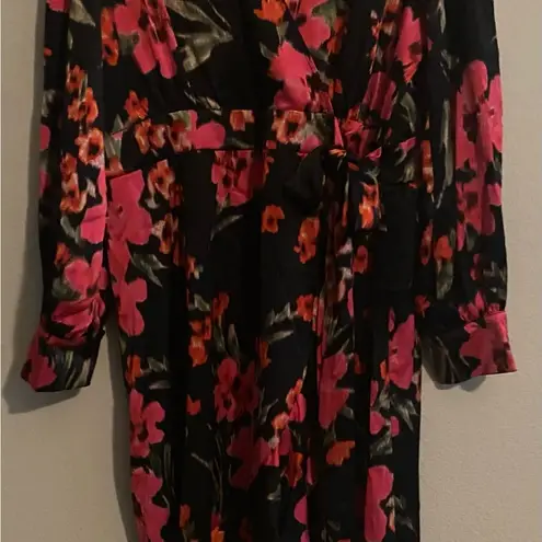 Sofia Vergara NEW Women's Plus Faux Wrap Ruffle Dress Mid Calf Length XXXL 22