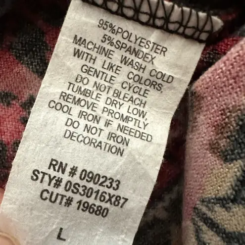 Nollie Stretch Mini Skirt Womens Size Large Alpine Print