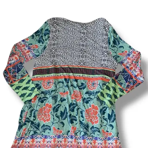 Soft Surroundings Draped Oversized Kimono Jacket Cardigan Floral Bohemian SZ M