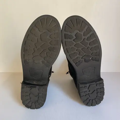 B.O.C Black Combat Boots Women’s Size 7.5M Faux Leather Lace