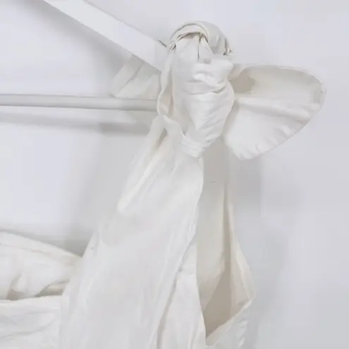 Ashley Park X RTR White One Shoulder Tie Bow Top Sz XL