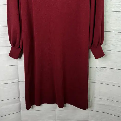 Maeve Anthropologie size Small Mock Neck Tunic Knit Sweater Dress Red Size M