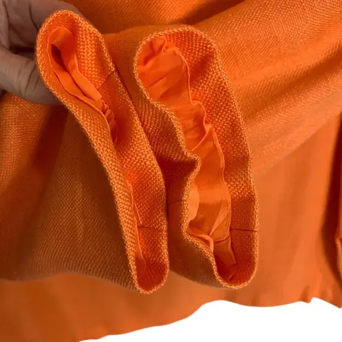 Susan Bristol Vintage Y2K Peach Woven Skirt Suit By Size 10 Blazer 14 Skirt 90s