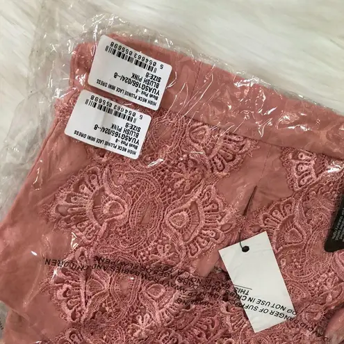 Rare London NWT Nasty Gal High Neck Plunge Mini 4