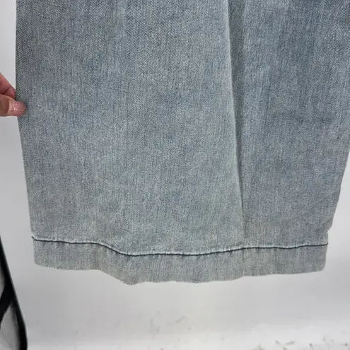 Dazy Flare Wide Leg light wash Jeans XL Vintage Y2K Aesthetic skater grunge 32 Blue