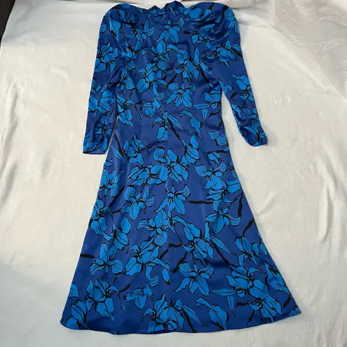 Black Halo mirabel neck tie floral dress