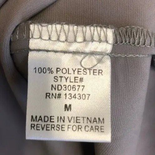 Lumiere gray shimmer “silky” slip dress Size M