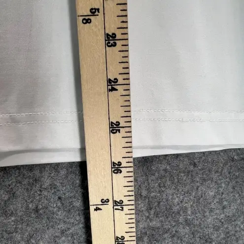 Sport Haley Golf Shirt Womens L White Black Snap Button Tennis Performance Top Size L