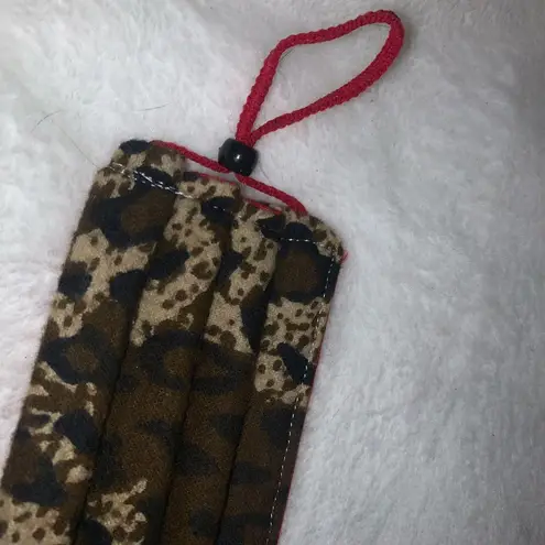 Handmade Fabric Face Mask Cheetah Leopard 🐆 Print Brown