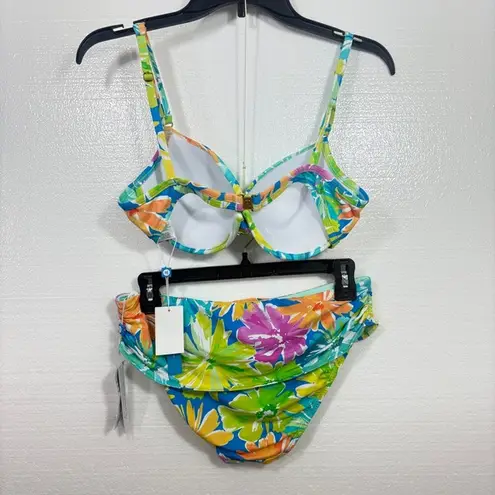 Bleu Rod Beattie Bleu Rod Beattie NWT 2PC Twist-Front Bikini Top + Bottoms set 6 8 S M