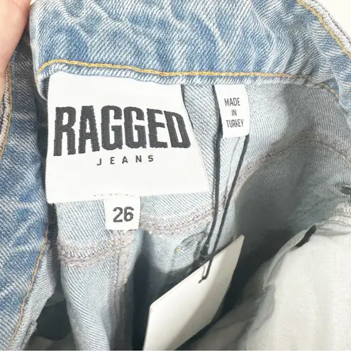 The Ragged Priest NEW Butt Cut Jeans in Light Blue Denim Womens 26 Straight Leg