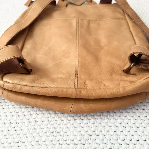 AMERICAN LEATHER CO. New Genuine Leather Liberty Backpack Cafe Latte NWT ALC1045 Tan