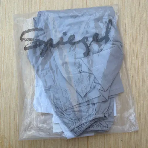 Spiegel signature luxury fabric graceful jersey blouson top XS extra small NWT