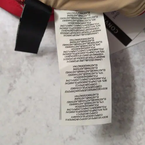 La Blanca Cherry Red Island Goddess Underwire Twist Front Bra Top Size 12 New