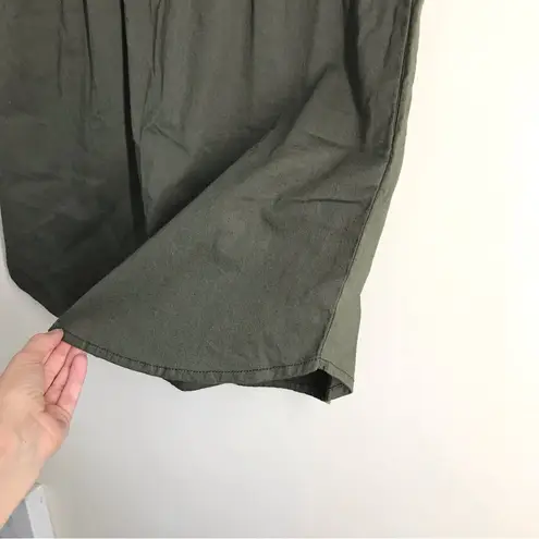 Sundry for Evereve Sunday Skirt Drawstring Waist Green size M (2) NEW