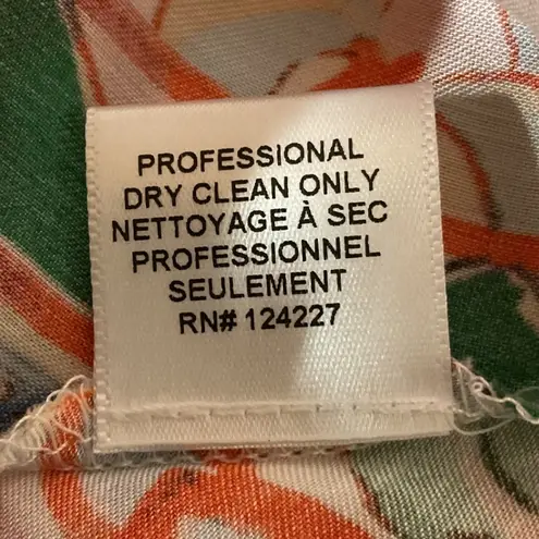 MISA Los Angeles Kaspia Top Casablanca Border Design Mix One Shoulder Size M NWT