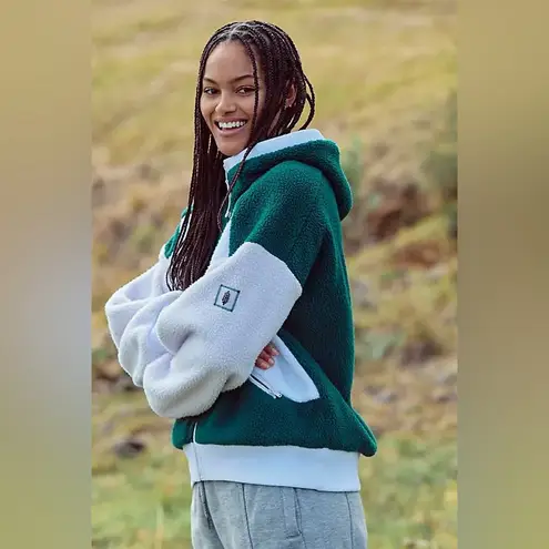 🆕 FP MOVEMENT | HIT THE SLOPES HOODIE | EVERGREEN COMBO | SZ: M Green Size M