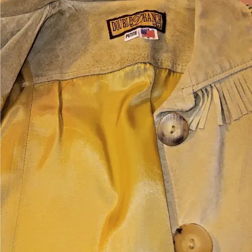 Double D Ranch vintage Beaded Fringe Suede Leather “Telling Stories” Jacket Size undefined