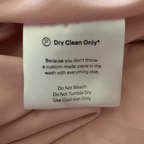 Fame and Partners Georgette Blush Pink V-Neck Wrap Gown Cocktail Dress Size 14