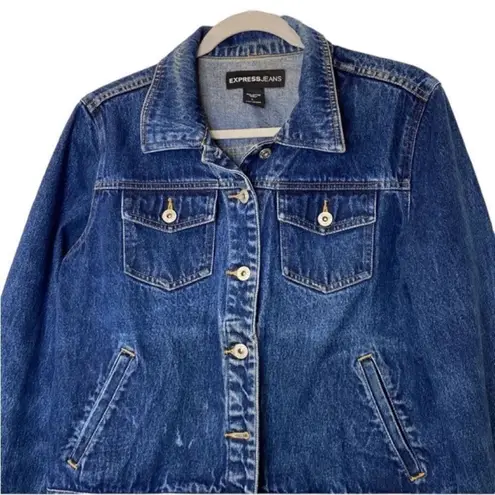 EXPRESS  Blue Jeans Jacket(Size Large)