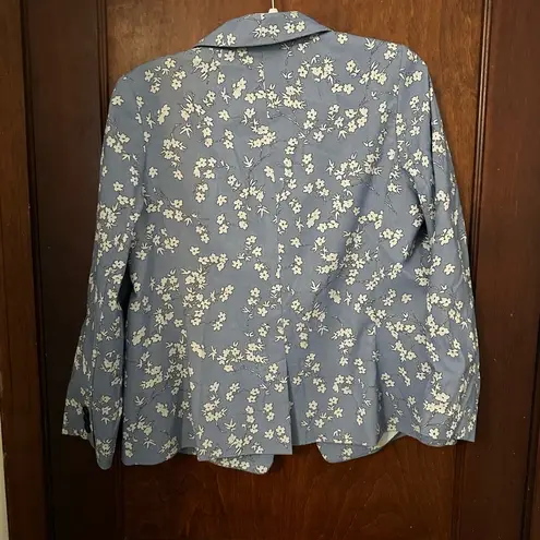 Talbots  Floral Jacquard Blazer Size 16P