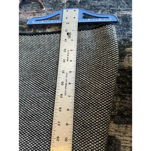 Cocogio Wool Sweater Made In Italy Women's Large Cardigan Button Up Black/White Black - Image 5