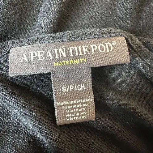 A pea in the pod  Maternity Black Short Lace Sleeve Linen Blouse Size Small - Image 6