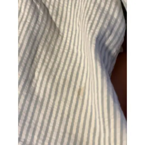 Willi Smith Striped Full Zip Hooded Lightweight Jacket Size Medium