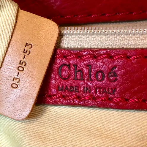 Chloé CHLOE Paddington Lock and Key Red Leather Padlock Bag Comes With: COA, Dust Bag