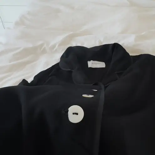 Sleeper Black Party Pajama Top Women’s Size M Button