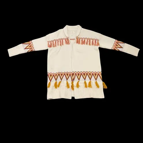 Matilda Jane Moments With You Gingersnap Cardigan Sweater Cream Gold Orange Small