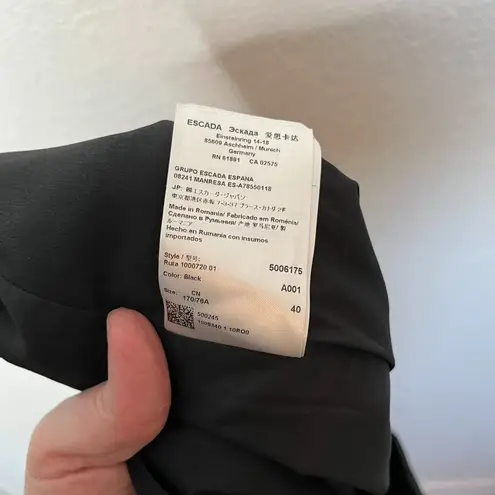 Escada Women’s Designer Black Wool Knee