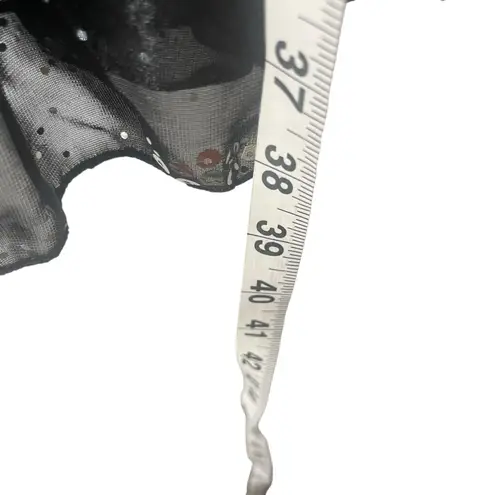 Rockin Town Y2k 2000s Size Small Sequin Whymsical Feather Mini Going Out Dress Green