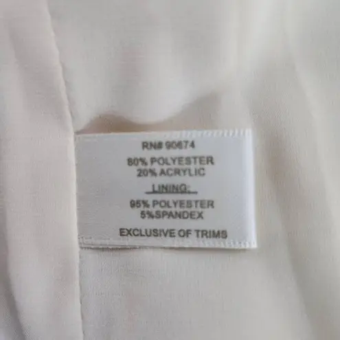 Boston Proper Pink and Cream Tweed Blazer with Shoulder Cutouts Size 4 NWOT