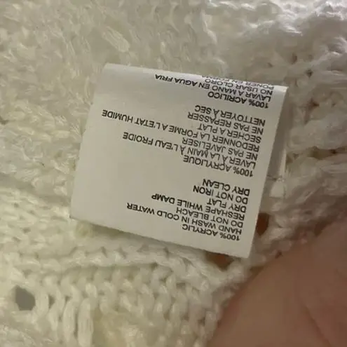 Wyatt Women's Size Medium White Sleeveless Crochet Top