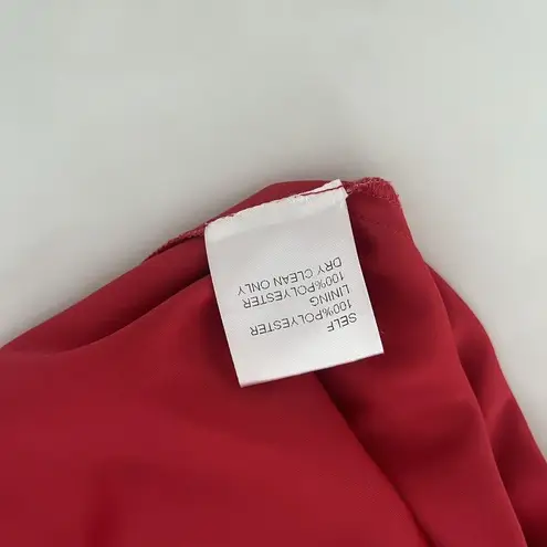 Tadashi Shoji Clara Hi low midi dress Red floral Cottage Core Boho Chic Sz 2