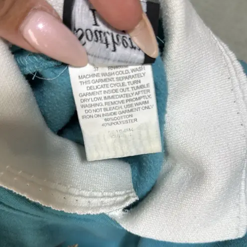 Vintage Grandma Fall Embroidered Collared Crew Neck Sweatshirt Grannycore XL Green